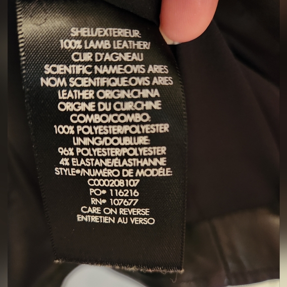 Alice + Olivia Lamb Leather Jacket - Picture 7 of 9